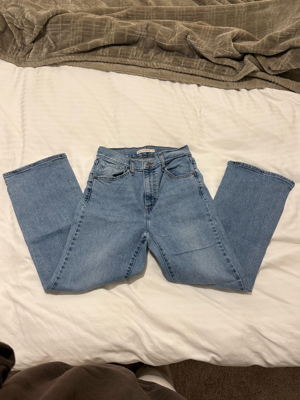 Levi's Light Blue High Waisted Crop Flare Women's Jeans